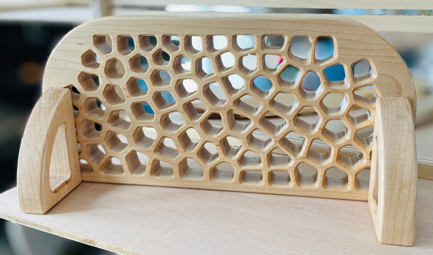 Wood Voronoi Shelf