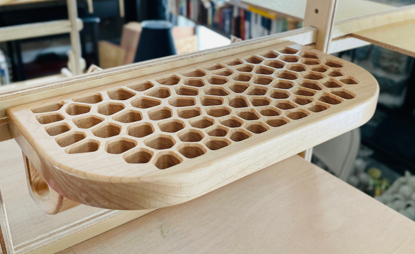 Wood Voronoi Shelf